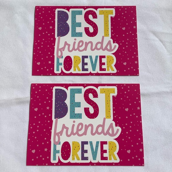 2 New Best Friends Forever Frameable Paper Art 5 inches by 7 inches - Picture 5 of 5